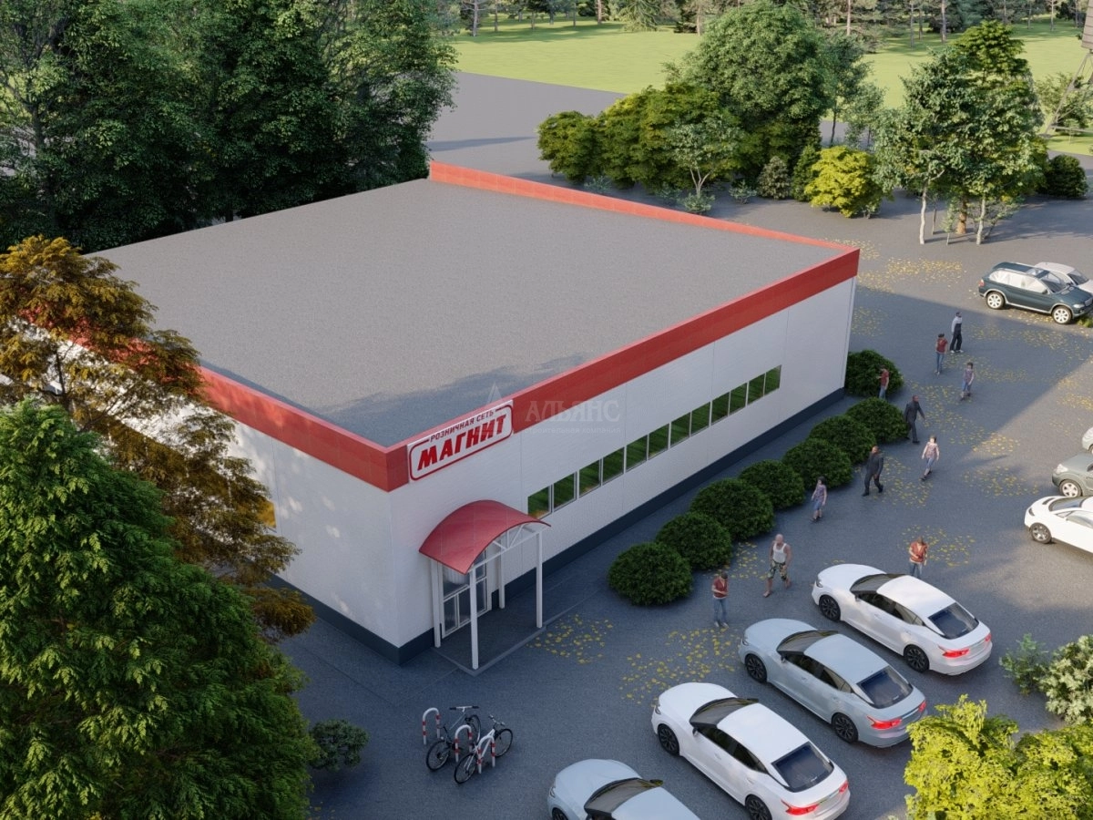 3D визуализация Магазин "Магнит" из сэндвич-панелей - фото 6