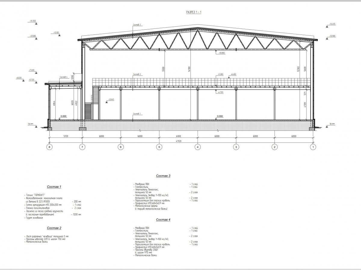 Планировка Склад из сэндвич панелей -  фото 3
