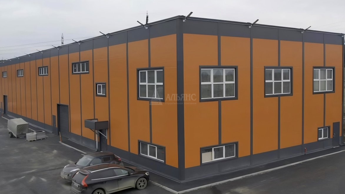 3D визуализация Склад с АБК из сэндвич-панелей  - фото 2