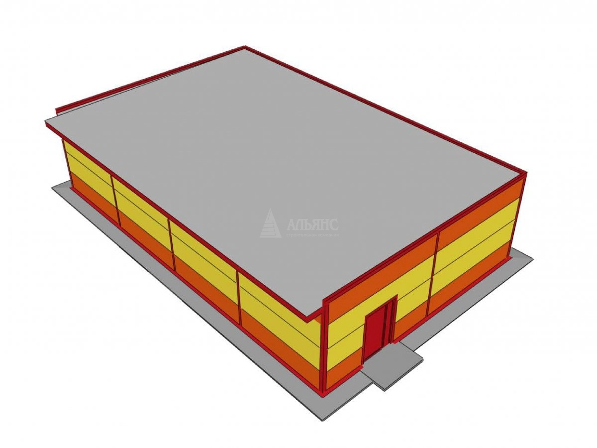 3D визуализация Магазин из сэндвич-панелей - фото 14
